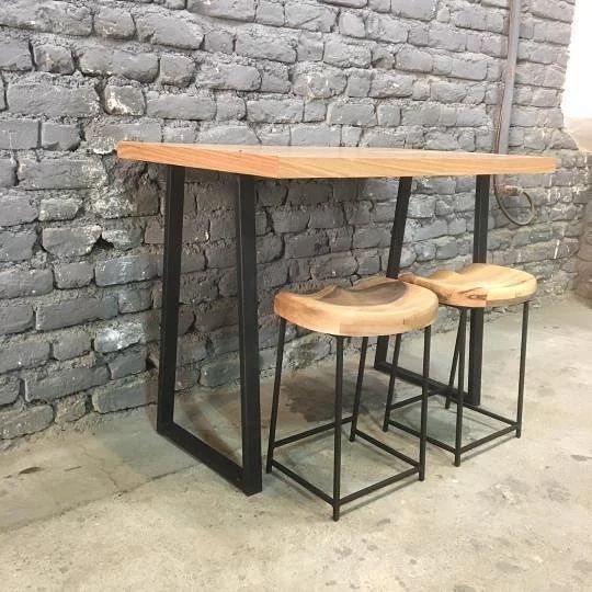 rustik bar masası ve tabure