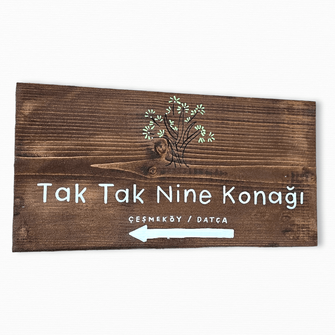 Ahşap Konak Tabelası 1 ahşap tabela
