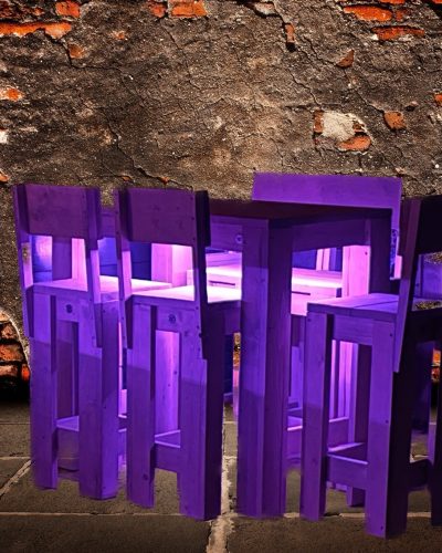 Let Işıklı Cafe Masası